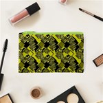 Seamless Pattern Background  Gold Yellow Black Cosmetic Bag (XS) Front