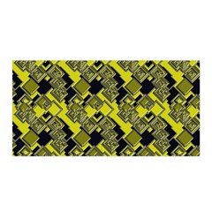 Seamless Pattern Background  Gold Yellow Black Satin Wrap by Vaneshart