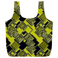 Seamless Pattern Background  Gold Yellow Black Full Print Recycle Bag (xxxl) by Vaneshart