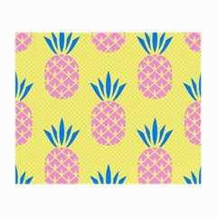 Summer Pineapple Seamless Pattern Small Glasses Cloth by Sobalvarro