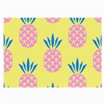 Summer Pineapple Seamless Pattern Large Glasses Cloth Front