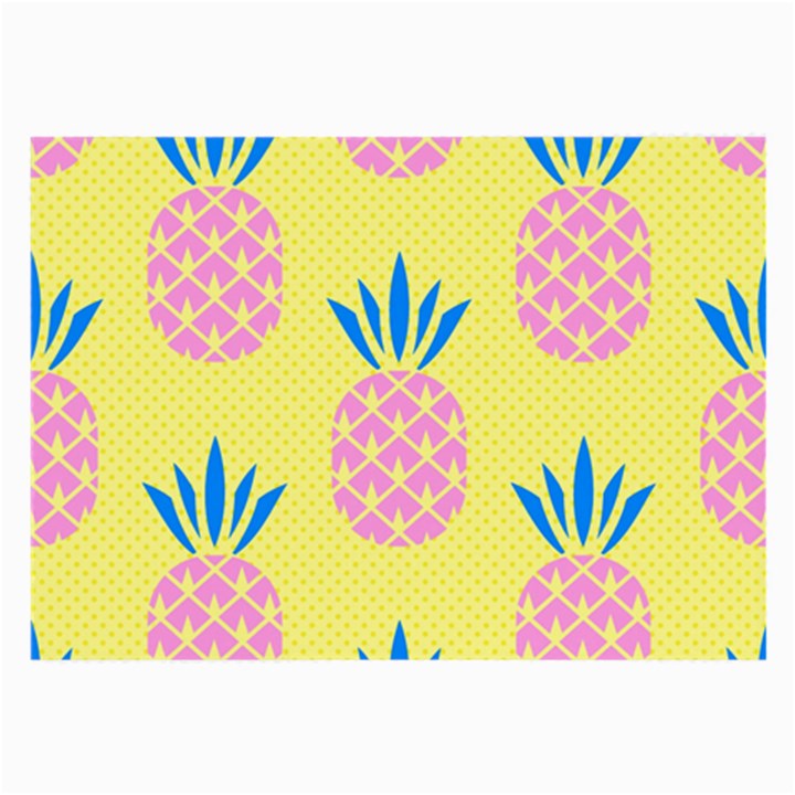 Summer Pineapple Seamless Pattern Large Glasses Cloth