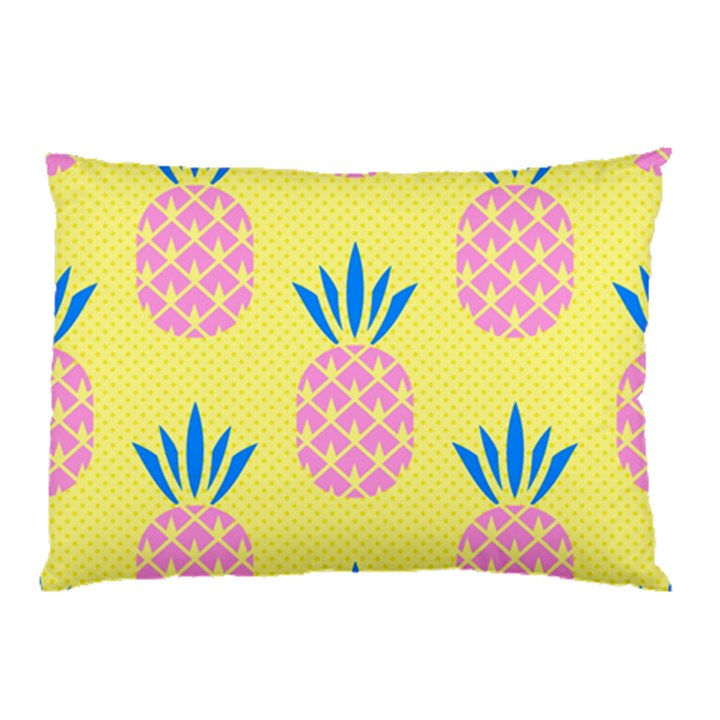 Summer Pineapple Seamless Pattern Pillow Case (Two Sides)