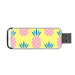 Summer Pineapple Seamless Pattern Portable USB Flash (Two Sides) Front