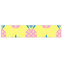 Summer Pineapple Seamless Pattern Small Flano Scarf by Sobalvarro