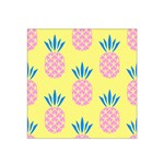 Summer Pineapple Seamless Pattern Satin Bandana Scarf Front