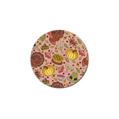 Thanksgiving Pattern Golf Ball Marker (4 Pack) by Sobalvarro