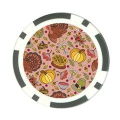 Thanksgiving Pattern Poker Chip Card Guard (10 Pack) by Sobalvarro