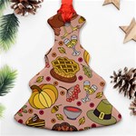 Thanksgiving Pattern Ornament (Christmas Tree)  Front