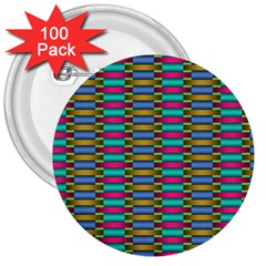 Seamless Tile Pattern 3  Buttons (100 Pack) 