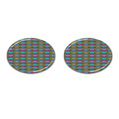 Seamless Tile Pattern Cufflinks (oval)