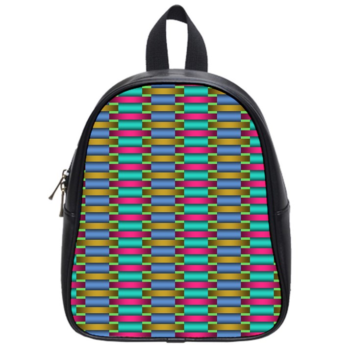 Seamless Tile Pattern School Bag (Small)