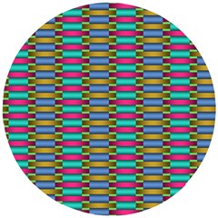 Seamless Tile Pattern Wooden Puzzle Round