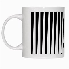 Background Black White Design White Mugs by Mariart