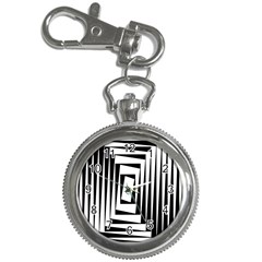 Background Black White Design Key Chain Watches by Mariart