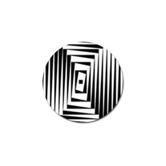 Background Black White Design Golf Ball Marker by Mariart