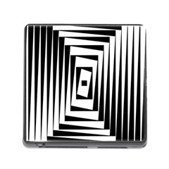 Background Black White Design Memory Card Reader (square 5 Slot) by Mariart