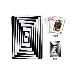 Background Black White Design Playing Cards Single Design (mini)