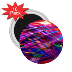 Wave Lines Pattern Abstract 2.25  Magnets (10 pack) 