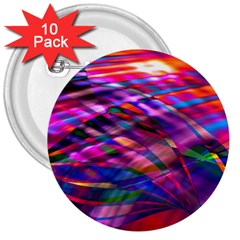 Wave Lines Pattern Abstract 3  Buttons (10 pack) 