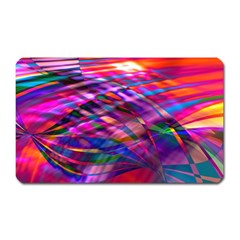 Wave Lines Pattern Abstract Magnet (Rectangular)