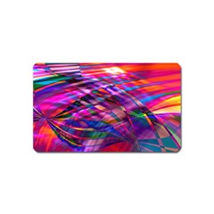 Wave Lines Pattern Abstract Magnet (Name Card)