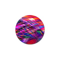 Wave Lines Pattern Abstract Golf Ball Marker