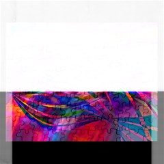 Wave Lines Pattern Abstract Rectangular Jigsaw Puzzl