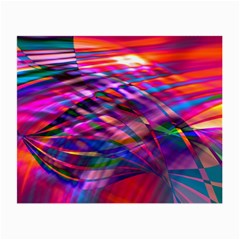 Wave Lines Pattern Abstract Small Glasses Cloth