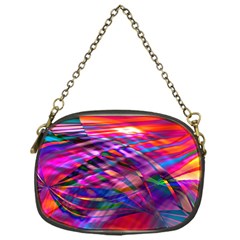 Wave Lines Pattern Abstract Chain Purse (One Side)