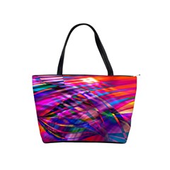 Wave Lines Pattern Abstract Classic Shoulder Handbag