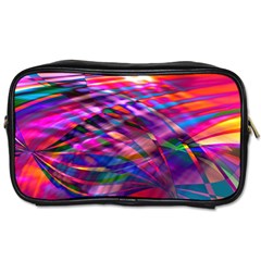 Wave Lines Pattern Abstract Toiletries Bag (Two Sides)