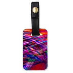 Wave Lines Pattern Abstract Luggage Tag (one side)