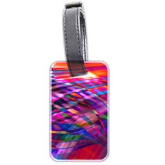 Wave Lines Pattern Abstract Luggage Tag (two sides)