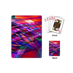 Wave Lines Pattern Abstract Playing Cards Single Design (Mini)