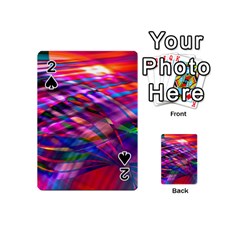 Wave Lines Pattern Abstract Playing Cards 54 Designs (Mini)