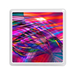 Wave Lines Pattern Abstract Memory Card Reader (Square)