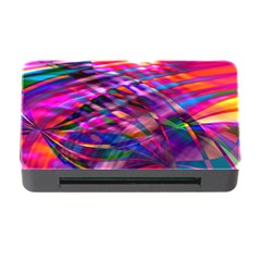 Wave Lines Pattern Abstract Memory Card Reader with CF