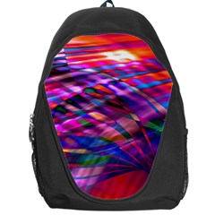 Wave Lines Pattern Abstract Backpack Bag