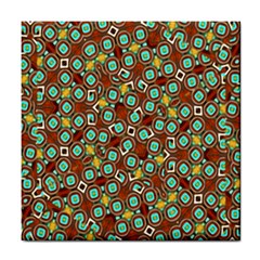 Colorful Modern Geometric Print Pattern Tile Coaster by dflcprintsclothing