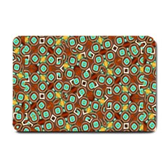 Colorful Modern Geometric Print Pattern Small Doormat  by dflcprintsclothing