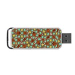 Colorful Modern Geometric Print Pattern Portable USB Flash (One Side) Front