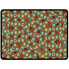 Colorful Modern Geometric Print Pattern Double Sided Fleece Blanket (large)  by dflcprintsclothing