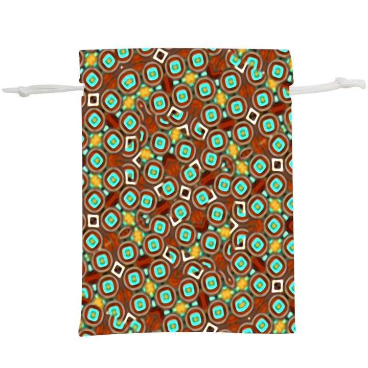 Colorful Modern Geometric Print Pattern  Lightweight Drawstring Pouch (XL)