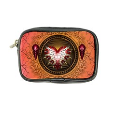 Awesome Dark Heart With Skulls Coin Purse by FantasyWorld7