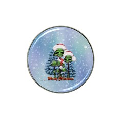 Merry Christmas, Funny Mushroom With Christmas Hat Hat Clip Ball Marker (10 Pack) by FantasyWorld7