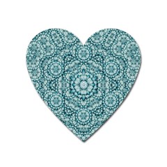 Paradise Flowers In Lovely Colors Heart Magnet