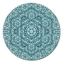 Paradise Flowers In Lovely Colors Magnet 5  (round) by pepitasart