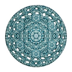 Paradise Flowers In Lovely Colors Ornament (round Filigree) by pepitasart