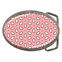 Pink Background Texture Belt Buckles